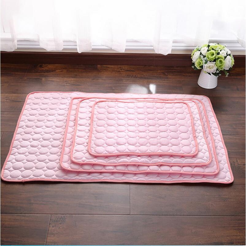PETS&CLEAN Pet Dog Cat Ice Silk Cold Nest Pad For Cooling