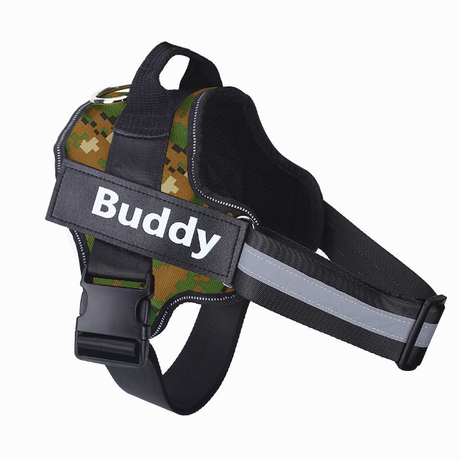 PETS&CLEAN Personalized Dog Harness Reflective Breathable Adjustable