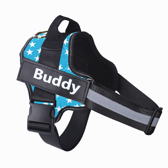 PETS&CLEAN Personalized Dog Harness Reflective Breathable Adjustable