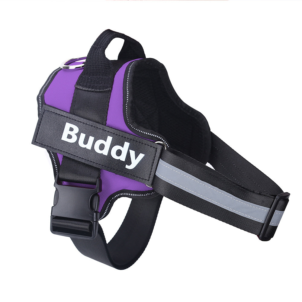 PETS&CLEAN Personalized Dog Harness Reflective Breathable Adjustable