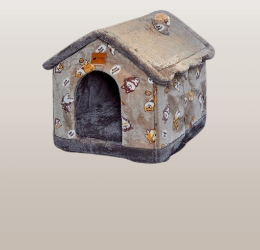 PETS&CLEAN Cat and Dog Bed Sleep Enclosed Cave