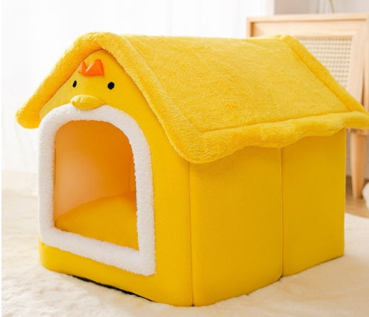 PETS&CLEAN Cat and Dog Bed Sleep Enclosed Cave