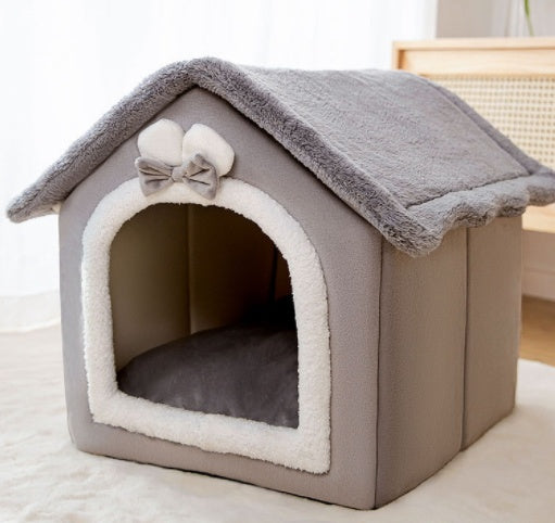 PETS&CLEAN Cat and Dog Bed Sleep Enclosed Cave