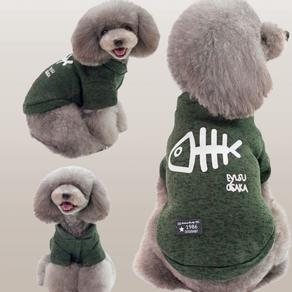 PETS&CLEAN Pet Clothes Fishbone Pattern Small Dog