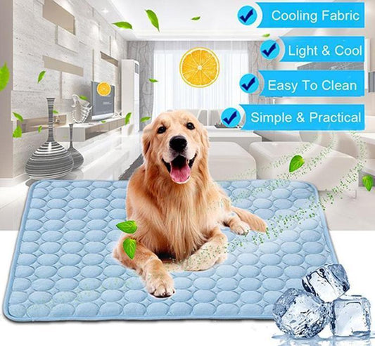 PETS&CLEAN Pet Dog Cat Ice Silk Cold Nest Pad For Cooling