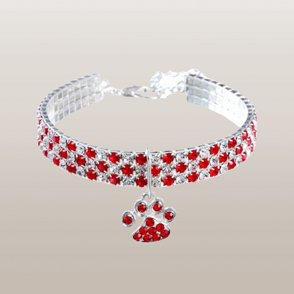PETS&CLEAN Pet Collar With Diamonds