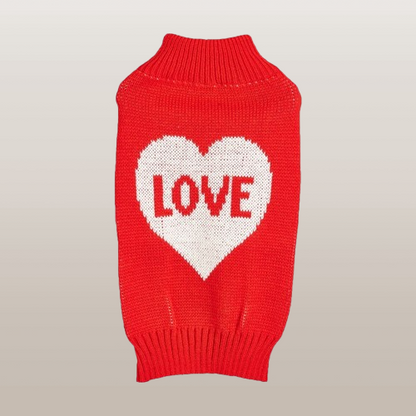 PETS&CLEAN  Fashion Personality Bow Love Heart Dog Sweater