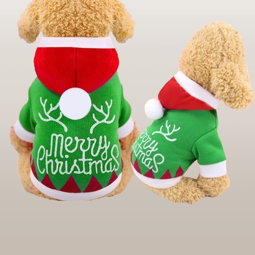 PETS&CLEAN Christmas-style fleece dog dress