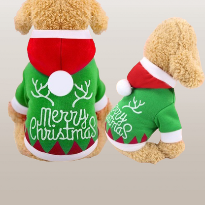 PETS&CLEAN Christmas-style fleece dog dress