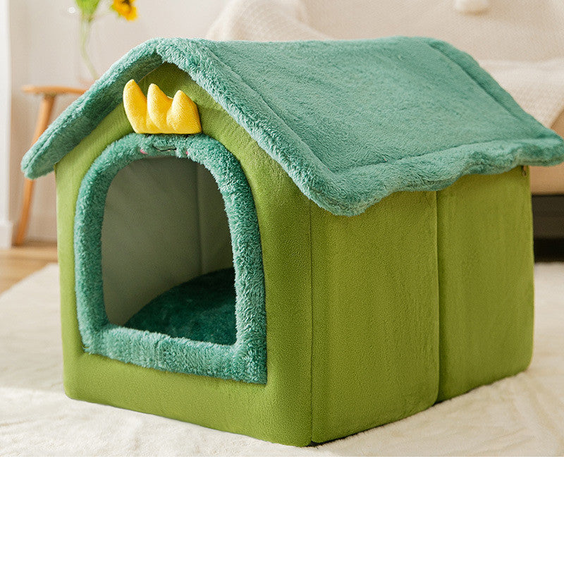 PETS&CLEAN Cat and Dog Bed  Sleep Enclosed Cave