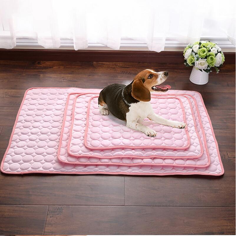 PETS&CLEAN Pet Dog Cat Ice Silk Cold Nest Pad For Cooling