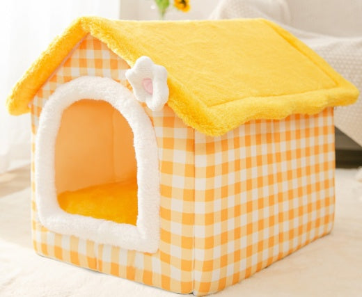 PETS&CLEAN Cat and Dog Bed  Sleep Enclosed Cave