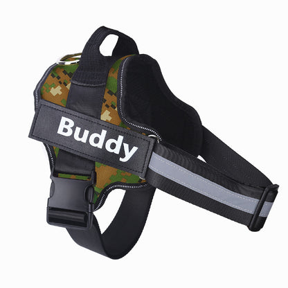 PETS&CLEAN Personalized Dog Harness Reflective Breathable Adjustable