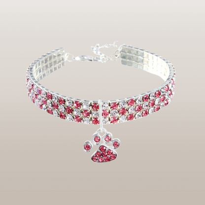 PETS&CLEAN Pet Collar With Diamonds
