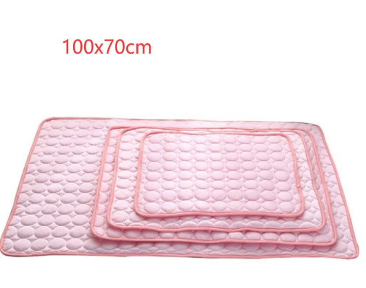 PETS&CLEAN Pet Dog Cat Ice Silk Cold Nest Pad For Cooling