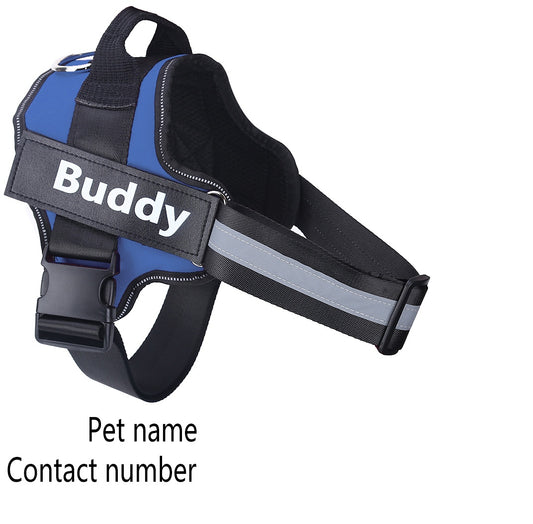 PETS&CLEAN Personalized Dog Harness Reflective Breathable Adjustable