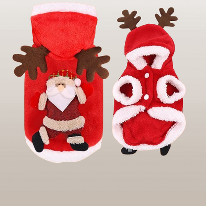 PETS&CLEAN Christmas-style fleece dog dress