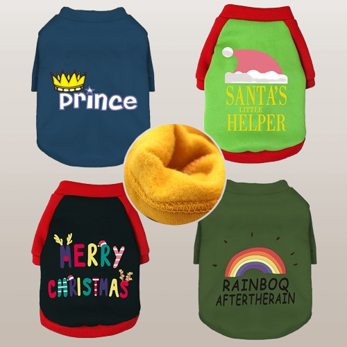 PETS&CLEAN New Dog Pet Clothing Sweater Fleece-lined