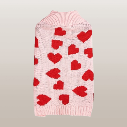 PETS&CLEAN  Fashion Personality Bow Love Heart Dog Sweater