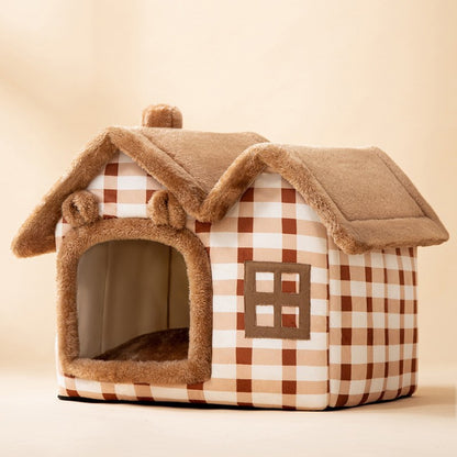 PETS&CLEAN Cat and Dog Bed  Sleep Enclosed Cave