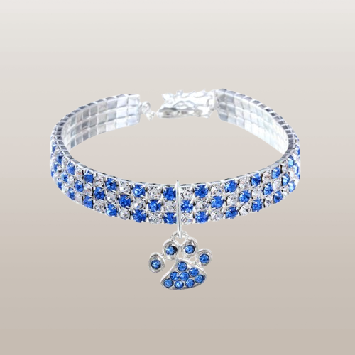 PETS&CLEAN Pet Collar With Diamonds