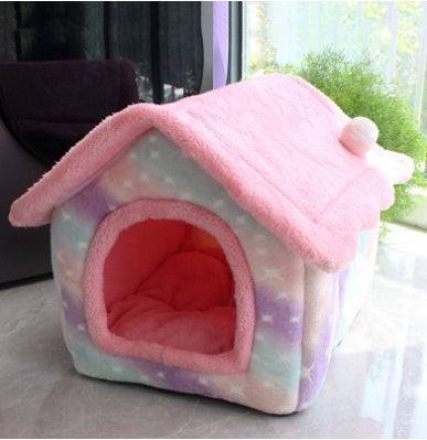 PETS&CLEAN Cat and Dog Bed  Sleep Enclosed Cave