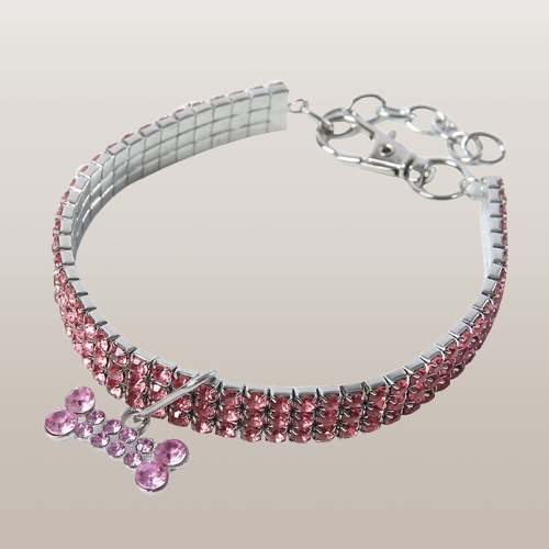 PETS&CLEAN Bling Dog Collar Puppy Pet Dog Collars Leash For Small Medium pets