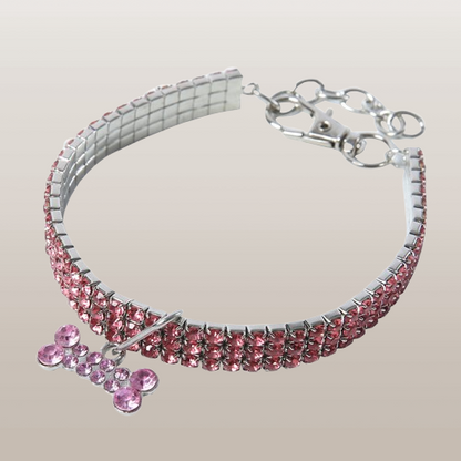 PETS&CLEAN Bling Dog Collar Puppy Pet Dog Collars Leash For Small Medium pets