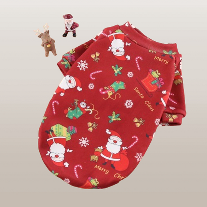 PETS&CLEAN Christmas-style fleece dog dress