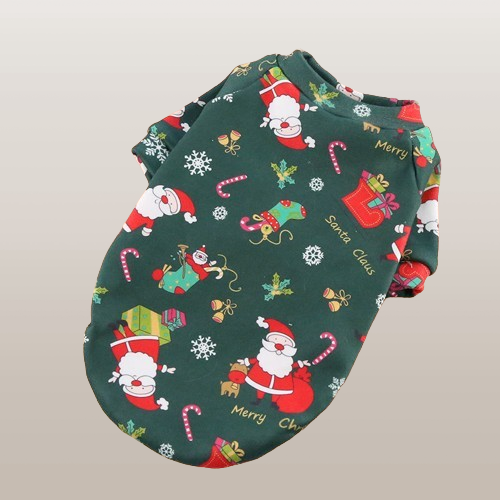 PETS&CLEAN Christmas-style fleece dog dress
