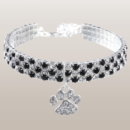 PETS&CLEAN Pet Collar With Diamonds