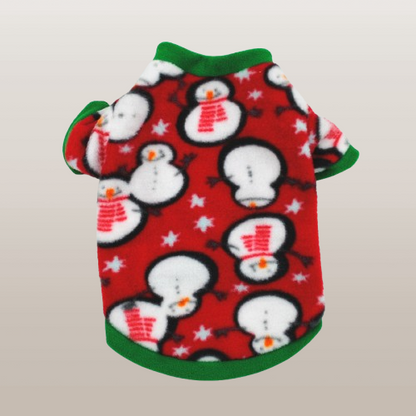 PETS&CLEAN Dog Christmas Clothing Optional Classic Pattern Christmas Hat Ginger Cake Autumn And Winter Pullover Fluffy Jacket Warm Hoodie