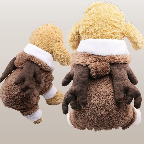 PETS&CLEAN Christmas-style fleece dog dress