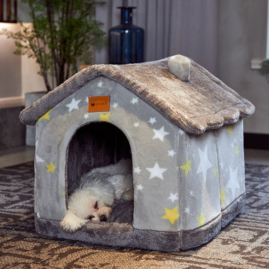 PETS&CLEAN Cat and Dog Bed  Sleep Enclosed Cave