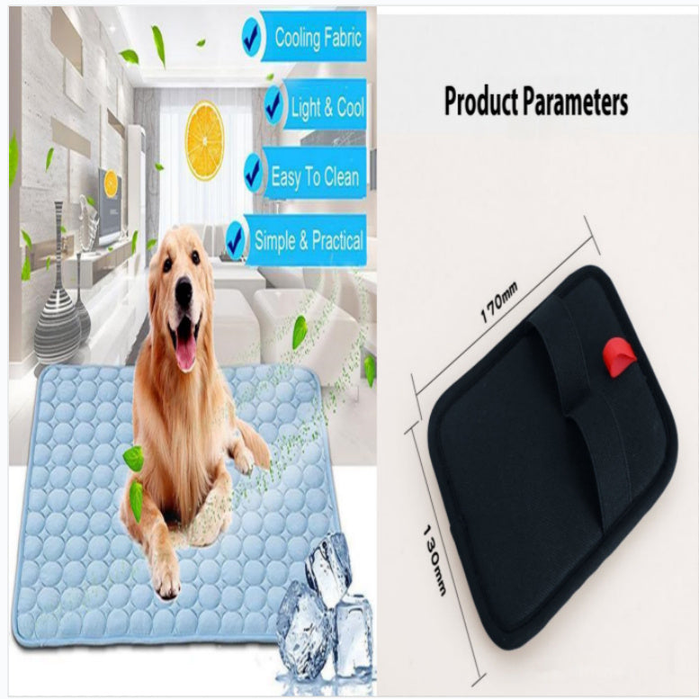 PETS&CLEAN Pet Dog Cat Ice Silk Cold Nest Pad For Cooling