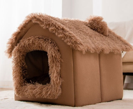 PETS&CLEAN Cat and Dog Bed  Sleep Enclosed Cave