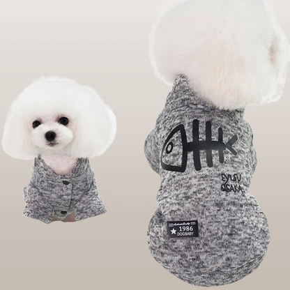 PETS&CLEAN Pet Clothes Fishbone Pattern Small Dog