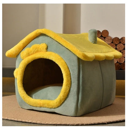 PETS&CLEAN Cat and Dog Bed  Sleep Enclosed Cave