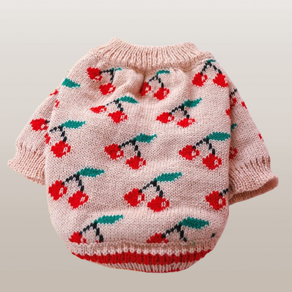 PETS&CLEAN Bowknot Dog Clothes Costume Hollow Knit Sweater