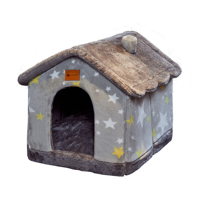 PETS&CLEAN Cat and Dog Bed  Sleep Enclosed Cave
