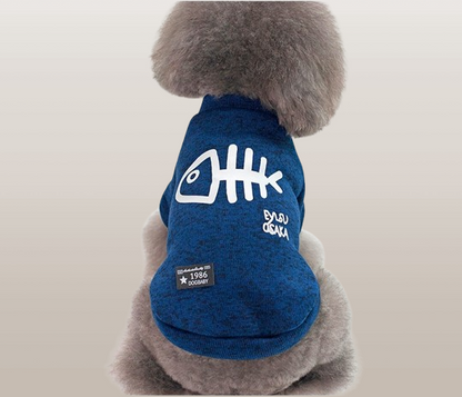 PETS&CLEAN Pet Clothes Fishbone Pattern Small Dog