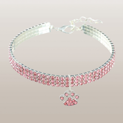 PETS&CLEAN Pet Collar With Diamonds