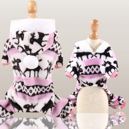 PETS&CLEAN Christmas-style fleece dog dress